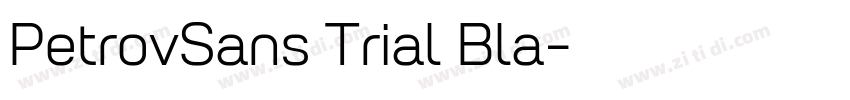 PetrovSans Trial Bla字体转换